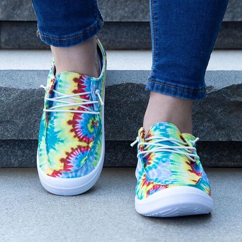 Stylish and Comfortable Slip-On Canvas Shoes for Women with Floral Print and Cushioned Soft Sole, Available in Large Sizes in Saudi Arabia