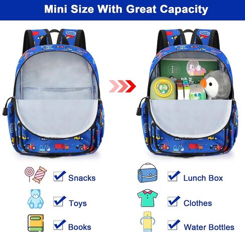 Accmor Toddler Backpack Harness Leash, Cute Excavator Kids Backpack with Child Walking Anti Lost Wrist Link for Baby Boys 1-3 in Saudi Arabia