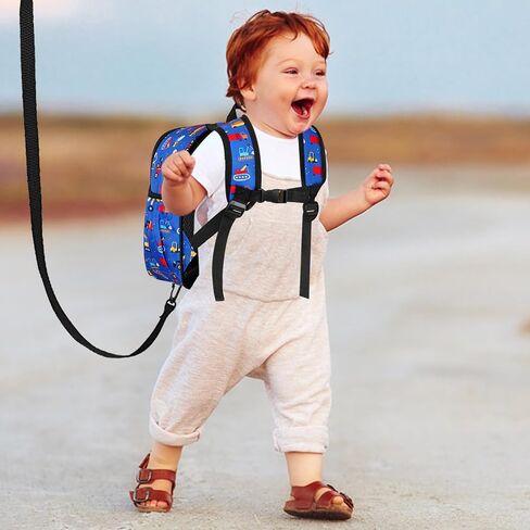 Accmor Toddler Backpack Harness Leash, Cute Excavator Kids Backpack with Child Walking Anti Lost Wrist Link for Baby Boys 1-3 in Saudi Arabia