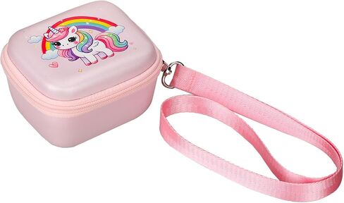 Kids Camera Case for Goopow/Seckton/Masterbee/CIMELR/Desuccus/OUTUVAS/Dylanto/GKTZ/DITUPAN Children Digital Video Camera Toys Camcorder Storage Holder Carrying, Pink Unicorn(Case Only) (Pink Unicorn) in Kuwait