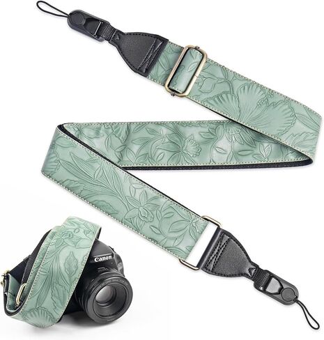 QIELIZI Lifestyle Camera Strap,Vintage Adjustable Vintage Neck & Shoulder Strap for All DSLR Cameras in Saudi Arabia