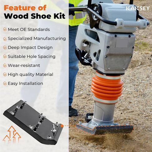 طقم الأحذية الخشبي 11 "، يناسب Multiquip Mikasa Mtx70 Mtx80 Mtx90 قفزة صفيحة رامر القفز ، استبدل 362910130 366910020 8511s in Kuwait