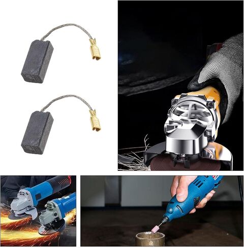 2 أزواج من فرش الكربون 16x8x6.3mm مع قطع تلقائي متوافق مع Flex Ge5R GE5R GSE5R قطع الغيار in Kuwait