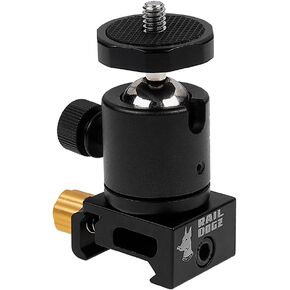 Fotodiox Rail DOGZ Universal Rail Mount for Small Cameras - All Metal Mount Compatible with Picatinny 1913 Rail Integration System