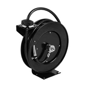 T&S Brass 5HR-232-01 Hose Reel, Open, Powder Coated Steel, 35' x 3/8" ID Hose with Spray Valve