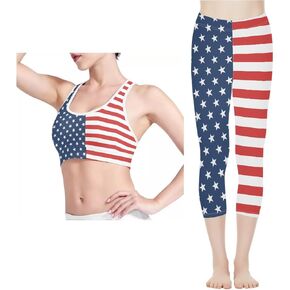 Belidome Capri Leggings and Sports Bra Set Workout Outfits for Women 2 Piece Set Tracksuits for Yoga Fitness XS-2XL in Kuwait