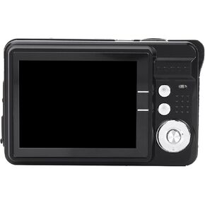 Digital Camera COMS Sensor 18MP, Digital Video Camera Auto Focus Camera with 8X Zoom, 2.7 Inch Screen, USB 2.0 Port, Builtin Speaker, Battery Operated, for Senior Kids(Black)
