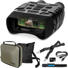 Digital Infrared Night Vision Binoculars for Camping, Hunting, Surveillance & Bird Watching, 3X Digital Zoom, 984ft Range, 2.31" LCD Display by SIGWEIS