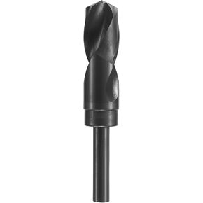 BOSCH BL2199 1-Piece 1-1/8 In. x 6 In. Fractional Reduced Shank Black Oxide Drill Bit for Applications in Light-Gauge Metal, Wood, Plastic