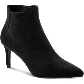 Alfani Womens Jacklynnel Leather Stiletto Ankle Boots Black 11 Medium (B,M)