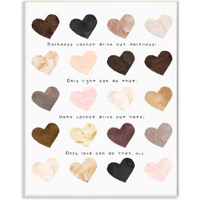 Stupell Industries Only Love Can Famous MLK Phrase Heart Pattern