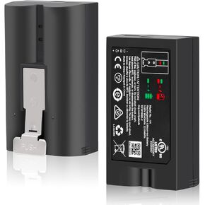 1 حزمة 6040mAh استبدال V4 بطارية لقرص الباب الحلقي 2/3/4/3 Plus ، عصا الكاميرا (2nd و 3rd gen) وبطارية كام الضوء ، وبطارية ليثيوم لي-أيون قابلة للشحن.
