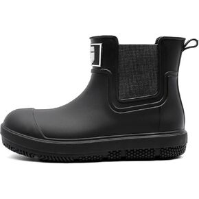 HSBDNZQ Deck Rain Boots Men Women, Short Waterproof Rubber Boots, Anti Slip Lightweight Water Shoes Unisex, Original Chelsea Garden Boots, Durable Fishing Boots Outdoor, Mud Work Booties