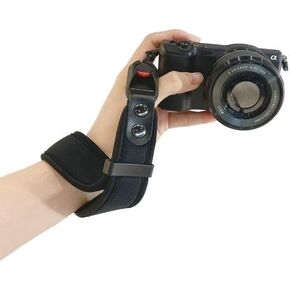 Quick Release Camera Wrist Strap,for GoPro,DSLR,Fuji,Canon and Mirrorless Cameras Photographers Quick Release (Black)