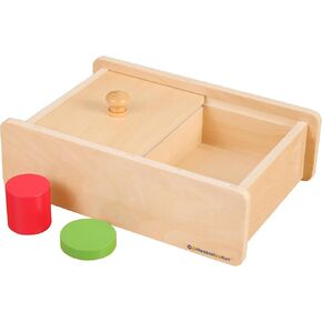 MONTESSORI OUTLET Box with Sliding Lid for 0-3 Years Montessori Education at School and Home