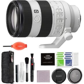 Sony FE 70-200mm f/4 Macro G OSS II Lens Bundle + Dust Off Blower + Cleaning Kit | (SEL70200G2)