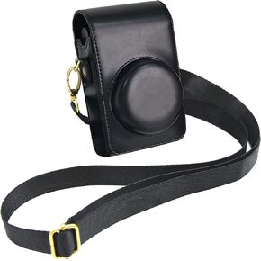 BEADY Camera Case for Ricoh GR IIIx/GR III/GR II/GR Protective Case PU Leather GR3x GR3 GR2 GR Protective Cover with Shoulder Strap Black