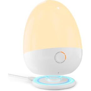 Touch Night Light for Baby Nursery: Rechargeable Portable Kids Egg Nightlight Lamp with Feeding Timer for Todder Room, 3 Colors Temperatures Dimmable,Up to 200H(BPA-Free)
