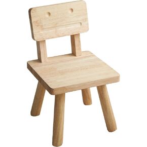 Toddler Chair Wooden Kids Desk Chair with Non-Slip Foot Mat Wood Wax Oil Craft Sensory Table for Kids Party Playroom Home School Boys Girls Age 2+ Size：10" L X 10" W X 18" H