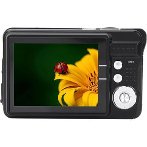 Digital Camera for Teens, 2.7 Inch Compact Cameras with Wrist Strap, Built in Microphone, Digital Video Camera with Battery for Boys and Girls for Beginner Teenagers Students (Black)