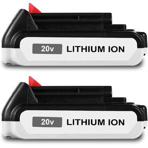 2 Pack 20V 4.0Ah Compact Battery for Black and Decker 20V 2.0Ah 1.5Ah Battery LBXR2020 LBXR20 LBXR2020-OPE 20 Volts Lithium Ion Battery