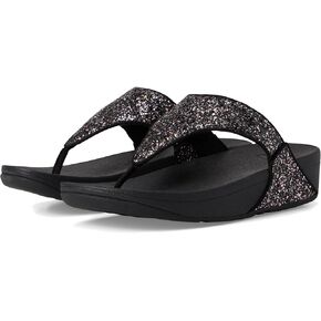 FitFlop Women's Lulu Multi-Tonal Glitter Toe-Post Sandals Wedge