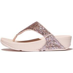 FITFLOP LULU LULU Multi-tonal Glitter Toe-Post Sandals Wedge