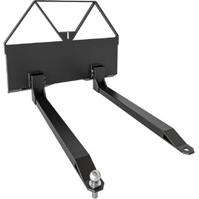 46" Quick Attach Pallet Forks Attachment Q235 Steel 2600 LBS Heavy Duty Skid Steer Forks for Tractors Loaders in Farms, Warehouses & Construction Sites