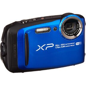 Fujifilm FinePix XP120 16.4 MP HD 1080p Video Recording Waterproof Digital Camera with Built-In Wi-Fi Connectivity (Blue) (Renewed)