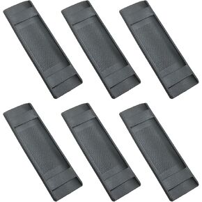 6PCS Plastic PVC Anti Slip Shoulder Pad 38mm Semi Square Computer Bag Stress Reliever Webbing Sewing Accessories for Camera Straps Briefcase Handles Luggage Straps