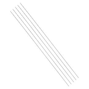 Extra Long Twist Drill Bits, 0.5mm Cutting Diameter 0.02" Shank 3.9" Length, High-Speed Steel Jobber Bit Set (Applications: for Metal Wood Plastic), 5-Pieces