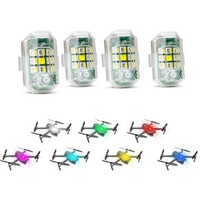 Drone Strobe Light,Anti Collision Lights For FAA Night Flying,7 Color Changeable,With 2.4G Wireless Remote Control,Multiple Mode Settings,For Dji Mini 3 Pro/Mini 2/Mini Se/Air 2S/Mavic Air 2/Mavic (4)