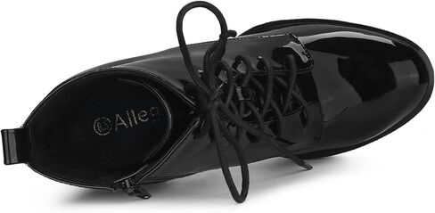 Allegra K Women's Lace Up Chunky Heels Platform Ankle Combat Boots in Kuwait