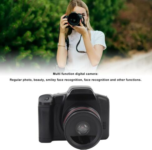 Digital Camera 1080P HD 16MP for Photography Video Vlogging, 2.4in 16x Zoom Anti Shake Autofocus Camera with Built in Flash Lamp, 52mm Wide Angle Lens, Webcam Function in Saudi Arabia