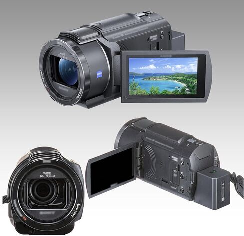 Ultimaxx Advanced FDR-AX43A UHD 4K Handycam Camcorder Bundle-يشمل: 128GB Extreme SDXC ، بطارية احتياطية ، حقيبة أدوات مقاومة للماء ، مجموعة مصباح LED فائقة السطوع وأكثر من ذلك بكثير (حزمة 26pc) in Kuwait