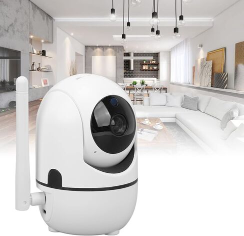 Yoidesu Security Camera Plastic Metal 720P 360 Degree Household Surveillance Camera US Plug AC 100‑240V in Saudi Arabia