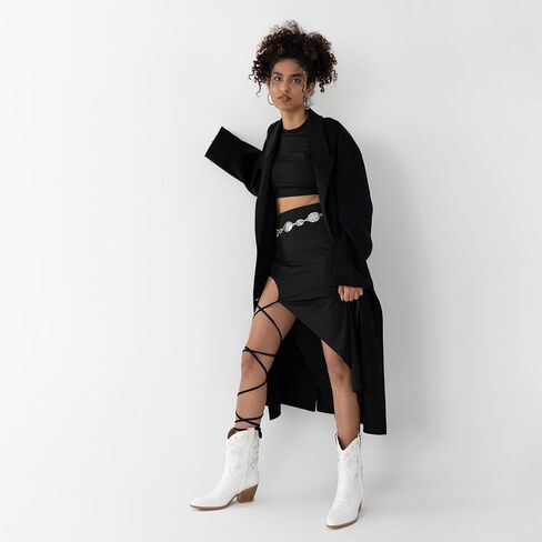 Karonairy Western Star Cowboy Booties للنساء الجوارب رعاة البقر المطرزة سحب على كعب منخفض in Kuwait