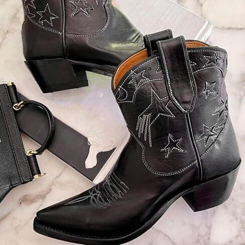 KaroNairy 3 Inch Black Platform Ankle Boots Round Toe Non Slip Work Chelsea Booties for Women in Saudi Arabia