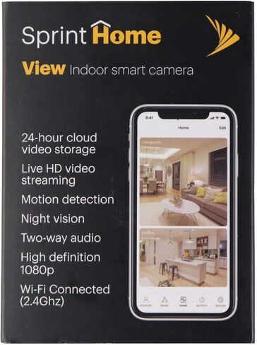 Sprint Home View Security Indoor HD Wi -Fi Camera - White (sprcam8510a) in Kuwait