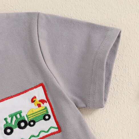 Madjtlqy Toddler Baby Boy Summer Clothes Short Sleeve T Shirt Top Casual Shorts Set Cute Infant Boys Shorts Set in Saudi Arabia