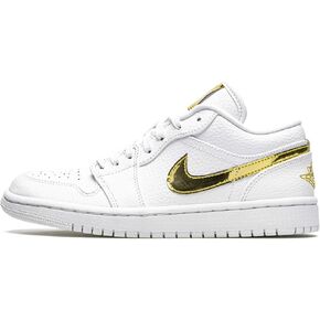 Jordan WMNS Air 1 Low Se White Metallic Gold Womens Cz4776 100 - Size
