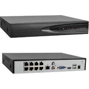 VIKYLIN 4K 8-Channel PoE Network Video Recorder NVR, Embedded Plug & Play,PG108H-8P