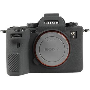 Sony A1 Case, Silicone Rubber Soft Camera Case Cover Cage Detachable Protective DSLR Skin Protector Case for Sony A1 (Black)