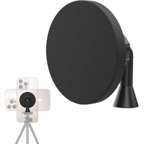 Magnetic Phone Tripod Mount Adapter for MagSafe with 1/4"-20 Screw Hole, Compatible with iPhone 16/15/14/13/12 Series, Ultralight Design for Tripods, Selfie Sticks, and Vlogging