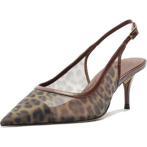 شباك هريرة الكعب للنساء لتصميم Slingback مع إصبع القدم المدببة تنفس وأنيقة منخفضة الأنيقة من أجل الراحة والتطور in Kuwait