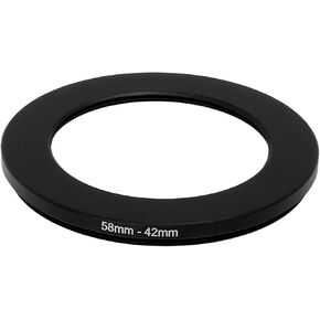 uxcell 58mm-42mm 58mm to 42mm Black Ring Adapter for Camera