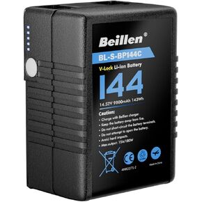 Mini V-Lock Battery with D Tap/USB C/USB A/BP/, 9800mAh 144Wh 14.52V Maximum Load 180W/15A. V Lock Battery Supports 45W Fast Charging for Camera/Monitor/Camcorder/Video Light