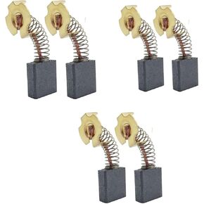 6pack 0502025007, 614367-00,5140024-30 Carbon Brushes (carbones para) Compatible for dewalt &Ridgid D24000/DW713/DW715/DW716/0502025007/BTS21-D04 Miter Saw