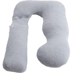 Adjustable Memory Foam Pregnancy Pillow for Sleeping, U Shaped Full Body Maternity Pillow, Removable Cooling Viscose from Bamboo Cover