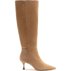 Larroudé Boot In Peanut Suede